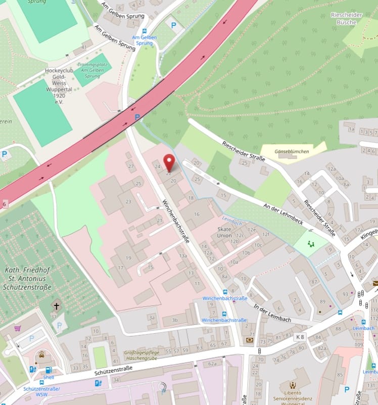 Karten Screenshot von OpenStreetMap